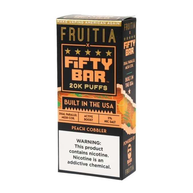 Picture of FIFTY BAR 20K FRUITIA - PEACH COBBLER