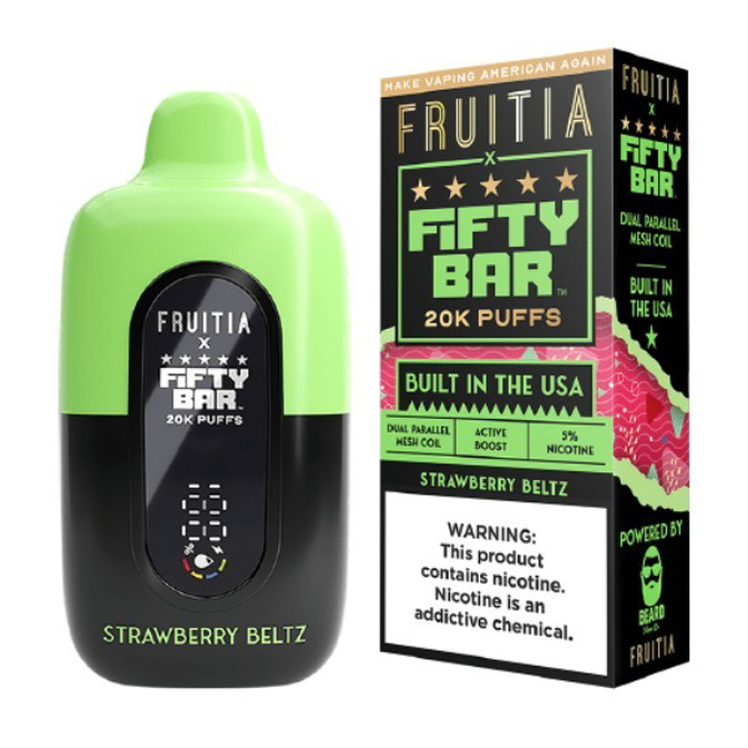 Picture of FIFTY BAR 20K FRUITIA - STRAWBERRY BELTZ
