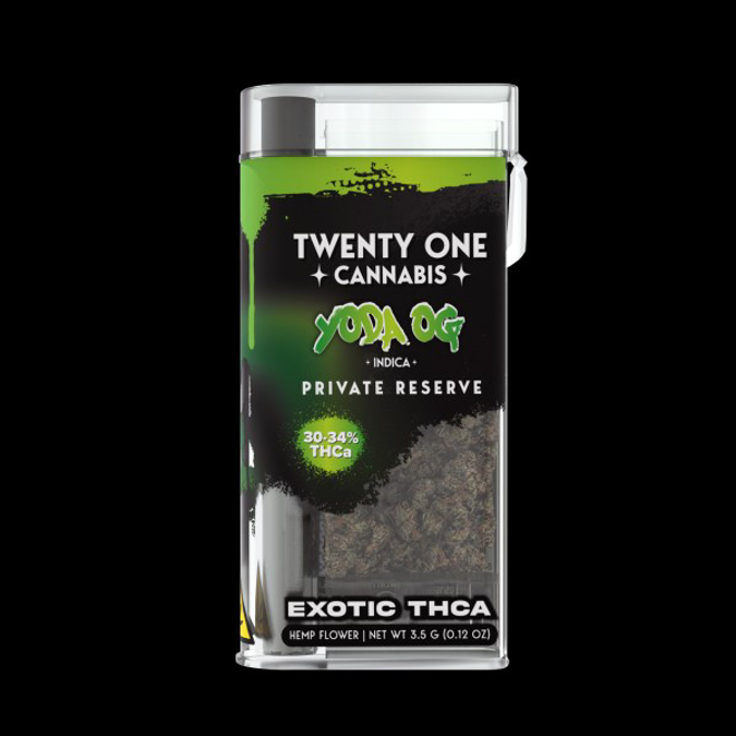 Picture of TWENTY ONE CANNABIS ONE HITTER 3.5G EXOTIC THCA YODA OG