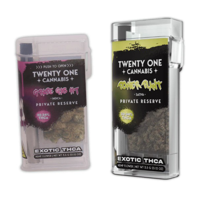 Picture of TWENTY ONE CANNABIS PRIVATE RESERVE 2PC PREROLLS 15CT - SHERBERT