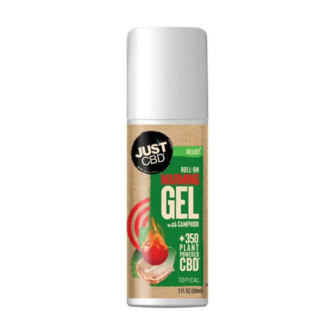 Picture of JUST CBD   DELTA PLANT RELIEF ROLL GEL WMETHOL WARMING 350MG