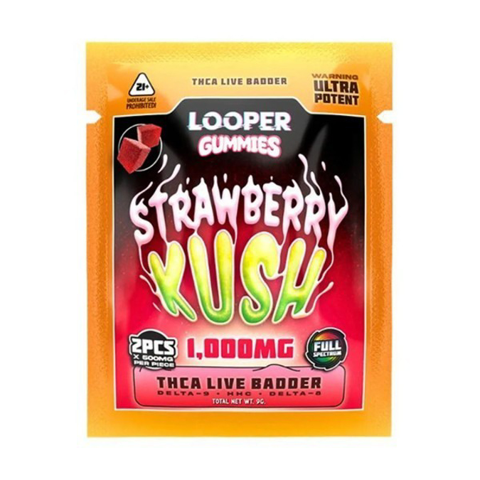 Picture of LOOPER GUMMIES 1000MG 25CT BOX - STRAWBERRY KUSH