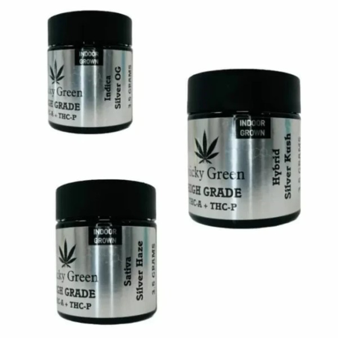 Picture of STICKY GREEN 3.5gm FLOWER THC-A - HIGH GRADE (SATIVA) SILVER HAZE