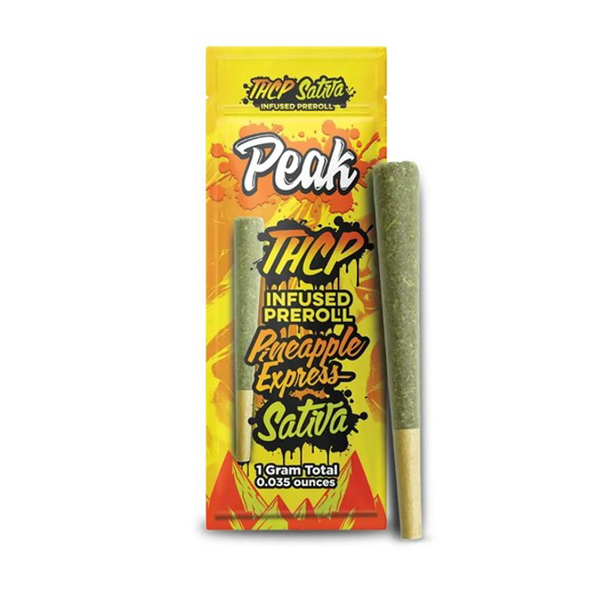 Picture of PEAK THCP INFUSED PRE ROLLS 10ct  - PINEAPPLE EXPRESS (SATIVA)