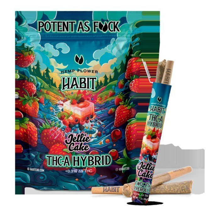 Picture of HABIT PRE ROLLS 0.75G 20CT JELLIE CAKE