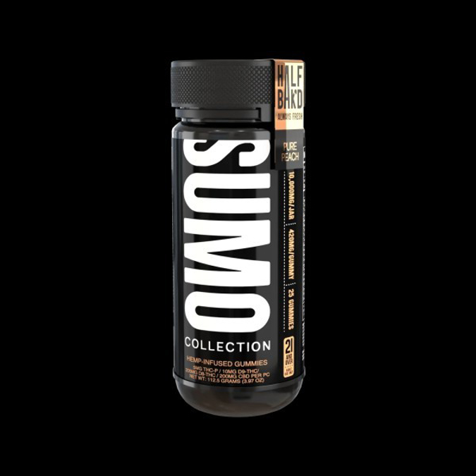 Picture of HALF BAKD SUMO GUMMIES 25CT JAR - PURE PEACH