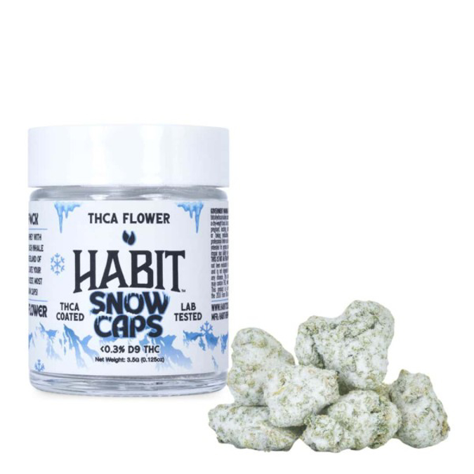 Picture of HABIT EXOTIC 3.5G SNOW CAPS CBD   DELTA BLIZZARD KUSH INDICA