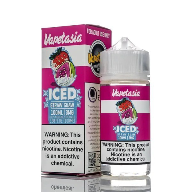 Picture of VAPETASIA ICED 3MG - STRAW GAUW