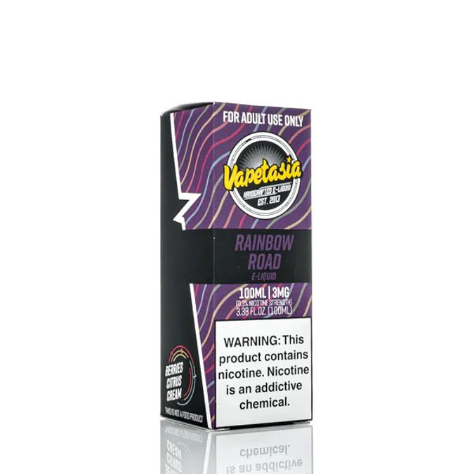 Picture of VAPETASIA 3MG RAINBOW ROAD