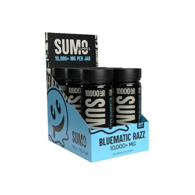 Picture of HALF BAKD SUMO GUMMIES 25CT JAR - BLUEMATIC RAZZ