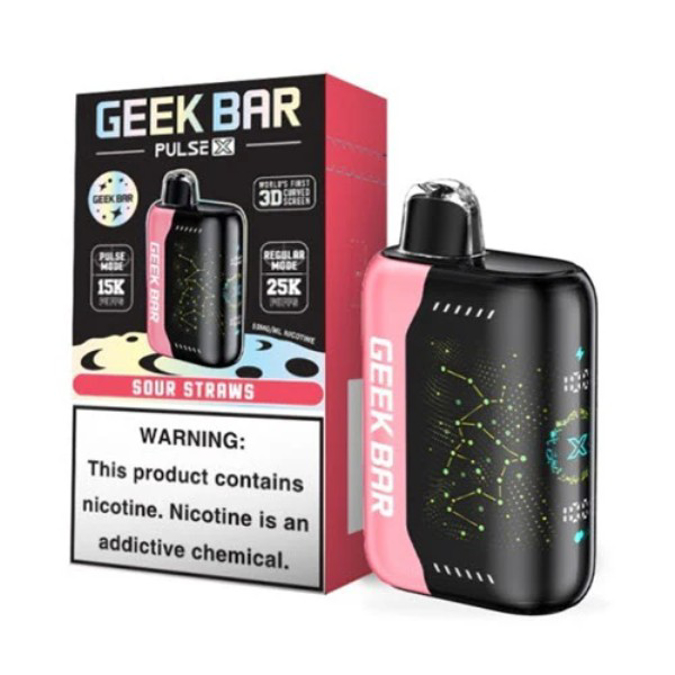 Picture of GEEK BAR 25K PULSE X SOUR STRAWS