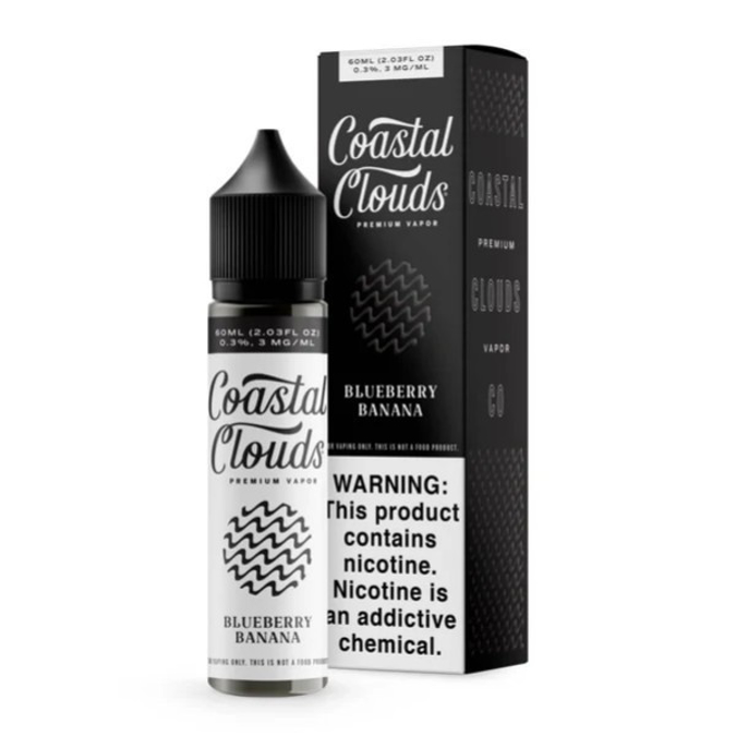 Picture of COASTAL CLOUDS 3MG 60ML - BLUEBERRY BANANA