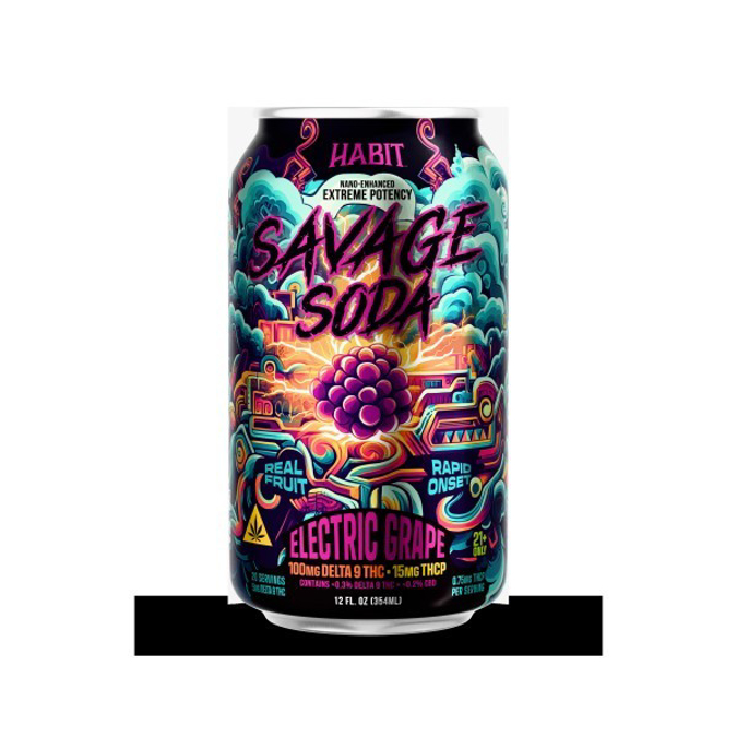 Picture of HABIT SAVAGE SODA 6PK 100MG ELECTRIC GRAPE