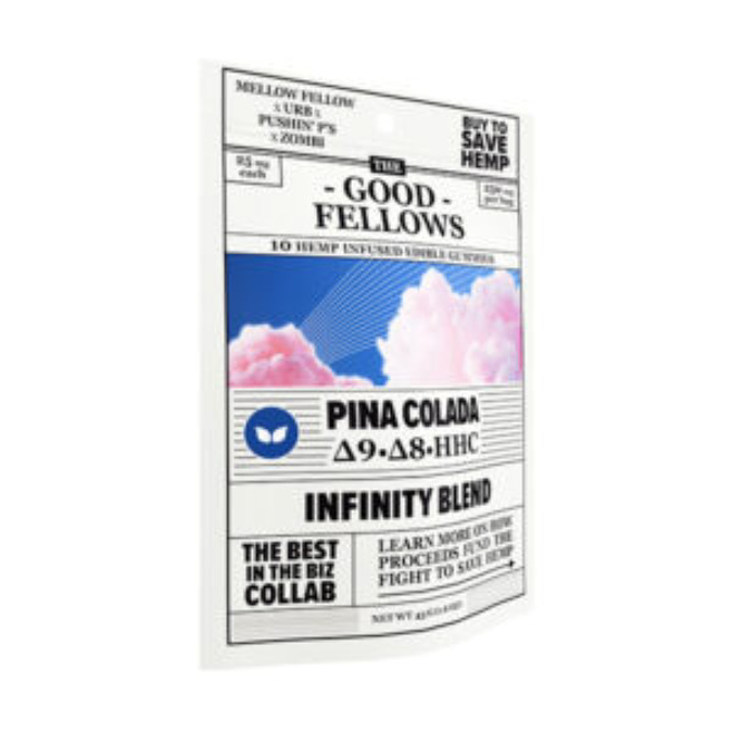 Picture of GOOD FELLOWS INFUSED 10PC EDIBLES INFINITY BLEND - PINA COLADA 6CT