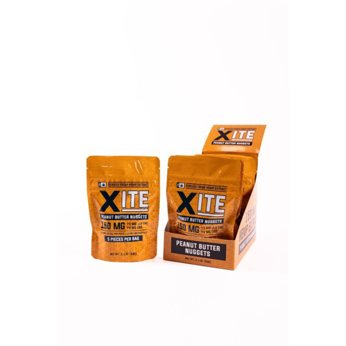 Picture of XITE 30MG (15MG DELTA 9 THC + CBD) - PEANUT BUTTER NUGGETS