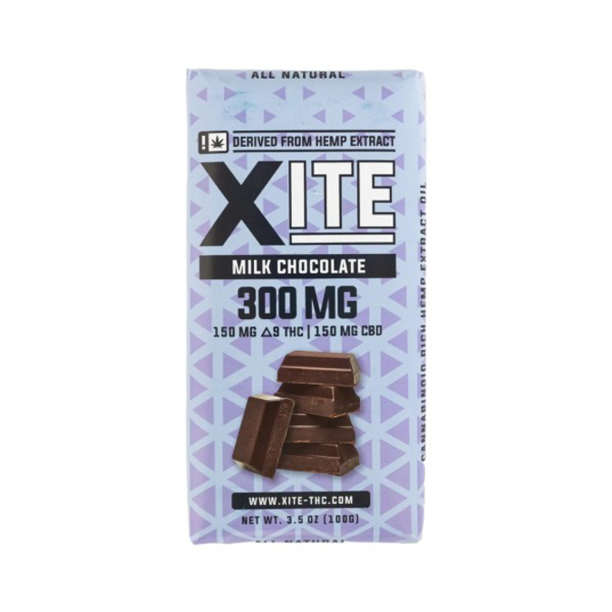 Picture of XITE 300MG (150MG DELTA 9 THC + CBD) - MILK CHOCOLATE