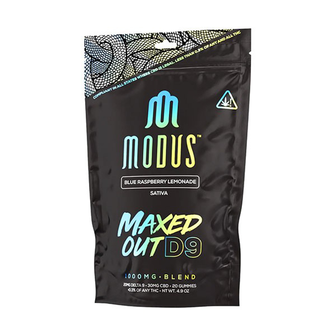 Picture of MODUS MAXED OUT D9 5PK 20CT BLUE RASPBERRY LEMONADE