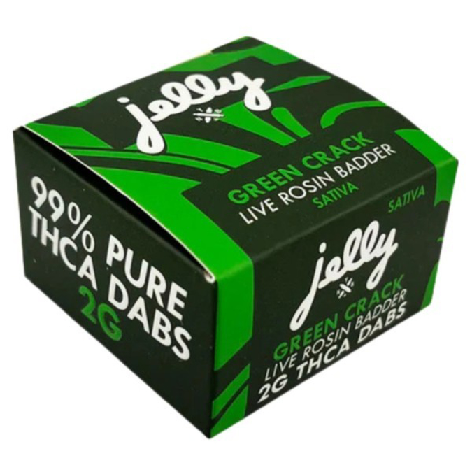 Picture of NYB JELLY THCA LIVE ROSIN DAB 2G - GREEN CRACK (SATIVA)