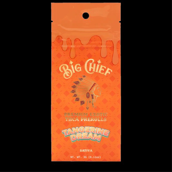 Picture of BIG CHIEF 2CT PRE ROLLS THCA 6PK - TANGERINE DREAM