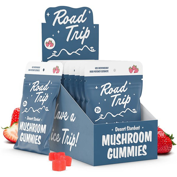 Picture of ROAD TRIP MUSHROOM GUMMIES 10CT STRAWBERRY