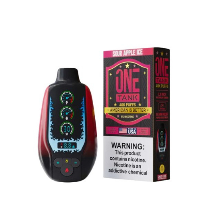 Picture of ONE TANK 40K - SOUR APPLE ICE