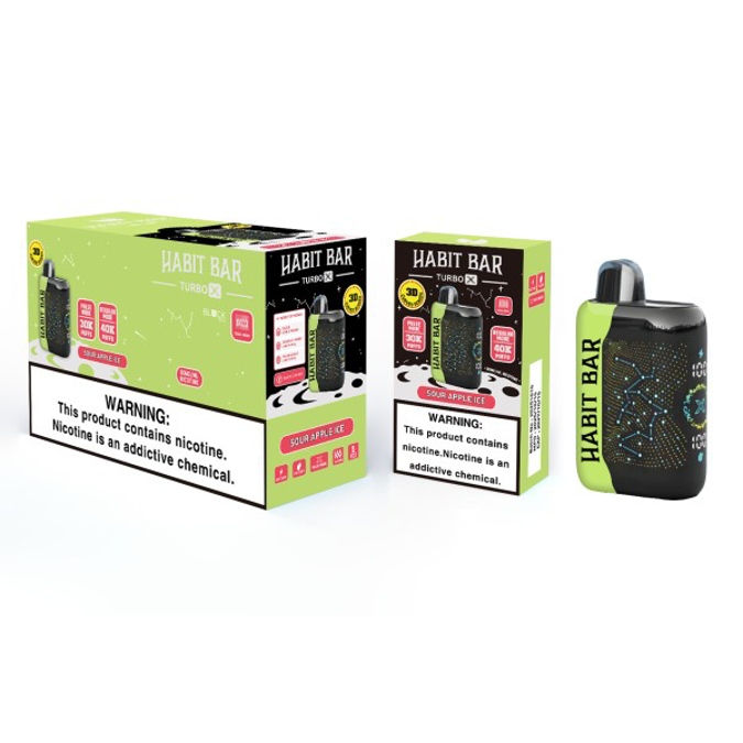 Picture of HABIT BAR 40K - SOUR APPLE ICE