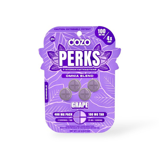 Picture of DOZO PERKS 7OH GRAPE 100MGTAB 4CT