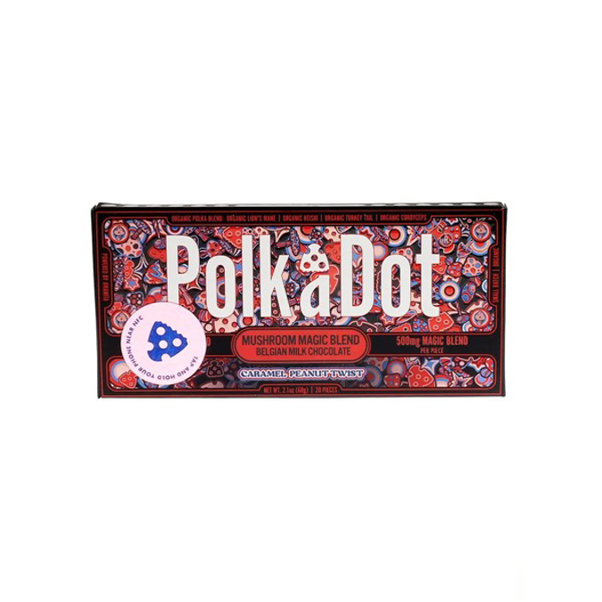 Picture of POLKADOT CARAMAL PEANUT TWIST MILK CHOCOLATE