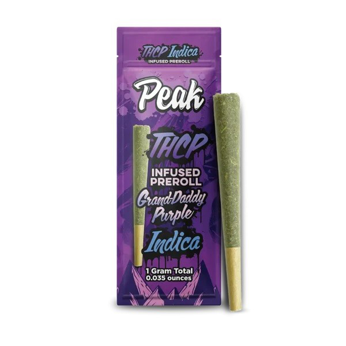 Picture of PEAK THCP INFUSED PRE ROLLS 10ct  - GRAND DADDY PURPLE (INDICA)