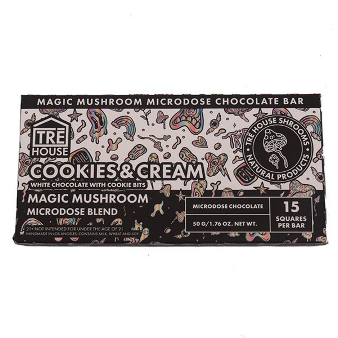 Picture of TRE HOUSE MUSHROOM CHOCOLATE 50G COOKIES CREAM