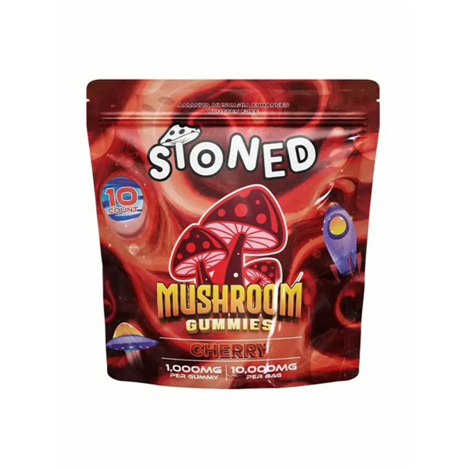 Picture of STONED AMANITA MUSCARIA 10000MG GUMMIES 10CT   CHERRY
