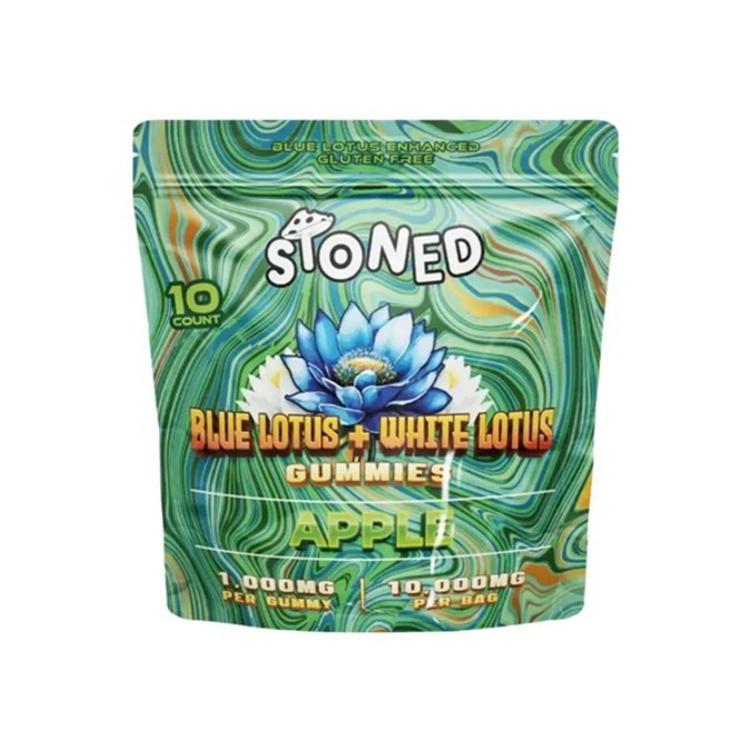 Picture of STONED BLUE LOTUS 10000MG GUMMY   APPLE