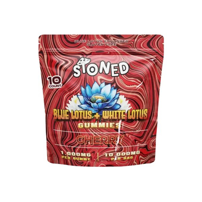 Picture of STONED BLUE LOTUS 10000MG GUMMY   CHERRY