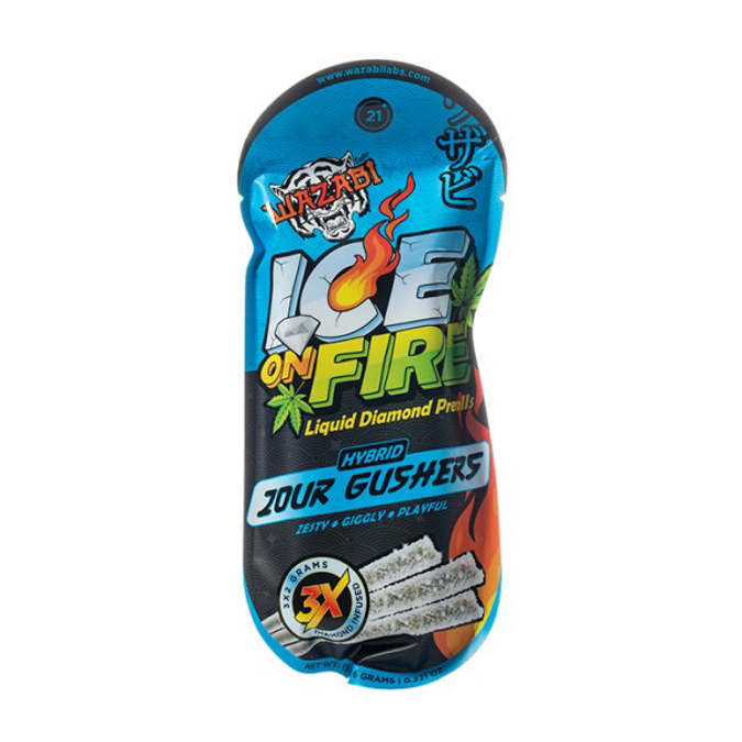 Picture of WAZABI ICE ON FIRE ZOUR GUSHERS EXOTICS HYBRID 2G