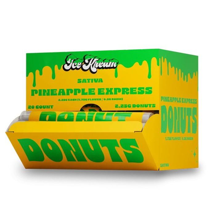 Picture of ICE KREAM DONUT THC A 2.25G 20CT PRE ROLLS PINEAPPLE EXPRESS