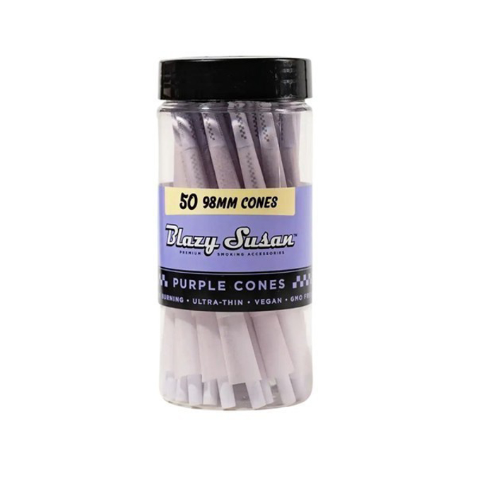 Picture of BLAZY SUSAN 50CT KING SIZE CONES PURPLE