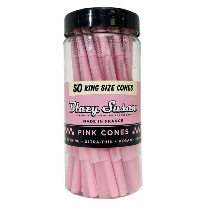 Picture of BLAZY SUSAN 50CT KING SIZE CONES PINK