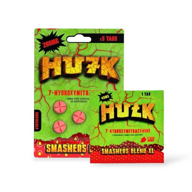 Picture of HU7K 7 HYDROXY 40MG 10CT - STRAWBERRY