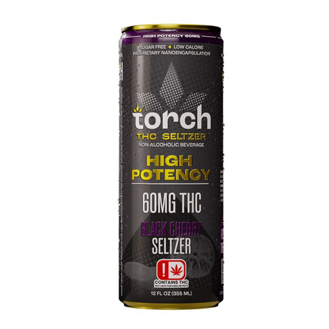 Picture of TORCH THC SELTZER 60MG 4CT BLACK CHERRY
