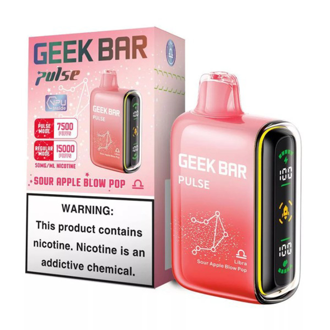Picture of GEEK BAR 15K PULSE SOUR APPLE BLOW POP
