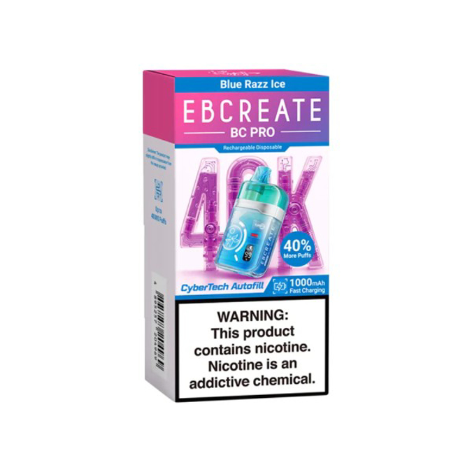 Picture of EBCREATE BCPRO 40K BLUE RAZZ ICE