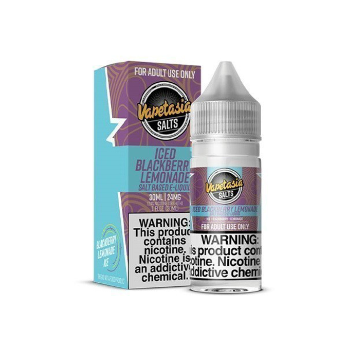 Picture of VAPETASIA ICED 24MG 30ML - BLACKBERRY LEMON