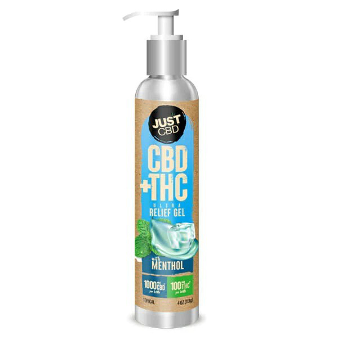 Picture of JUST CBD PLUS THC ULTRA RELIEF GEL MENTHOL 1000