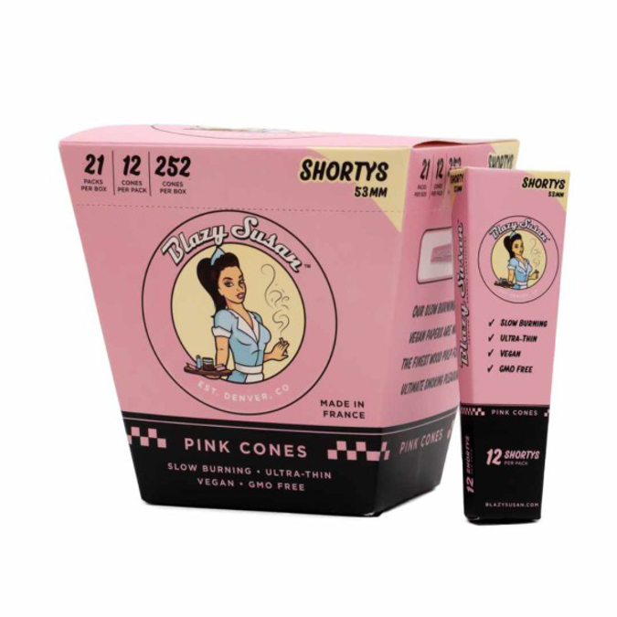 Picture of BLAZY SUSAN SHORTYS 53MM PINK CONES