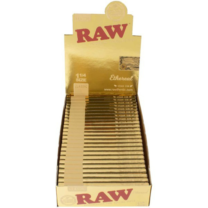 Picture of RAW CLASSIC  ETHEREAL 1 1/4 THIN ROLLING PAPER  50PC 24BX