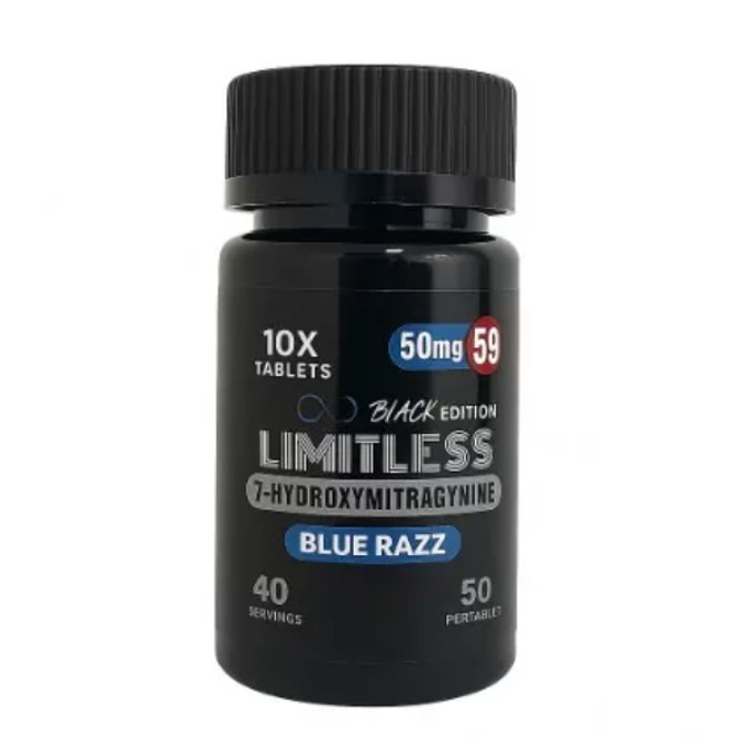 Picture of LIMITLESS 7 HYDROXY 50MG 10CT BLUE RAZZ