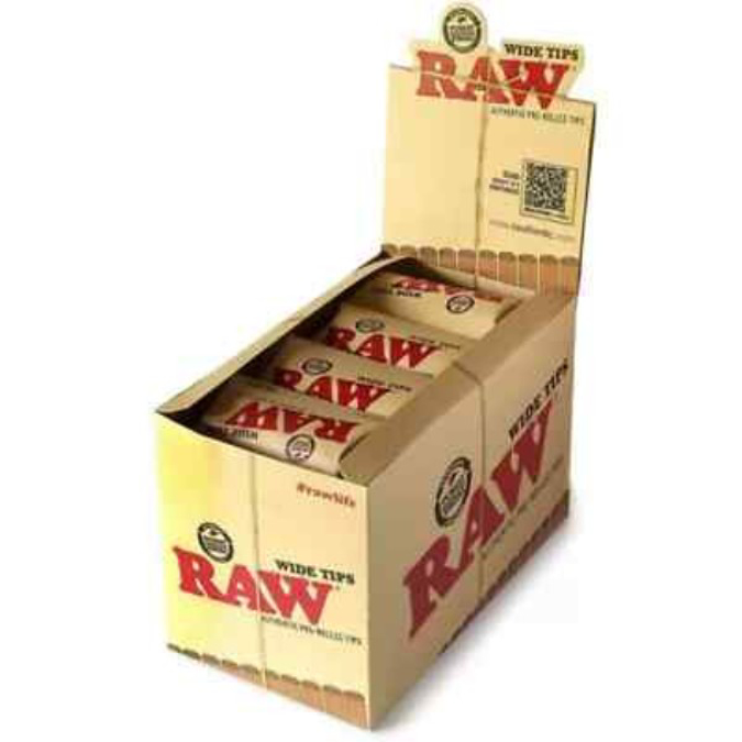Picture of RAW PRE ROLLED 21PK WIDE TIPS 20BX