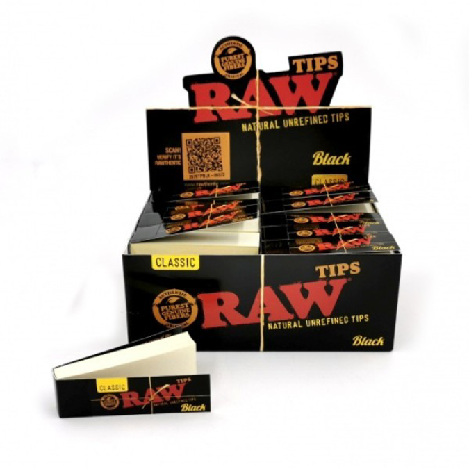 Picture of RAW BLACK CLASSIC AUTHENTIC SOFT TIPS 50BX