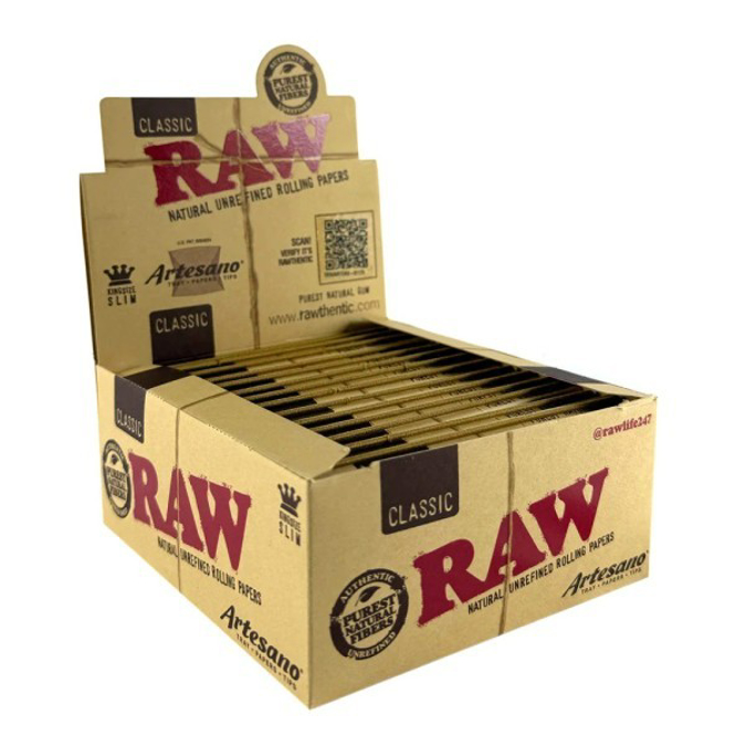 Picture of RAW CLASSIC ARTESANO ROLLING PAPER  KING SIZE  15BX