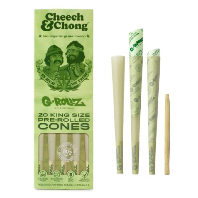 Picture of G ROLLZ ORGANIC GREEN HEMP 20 KS CONES